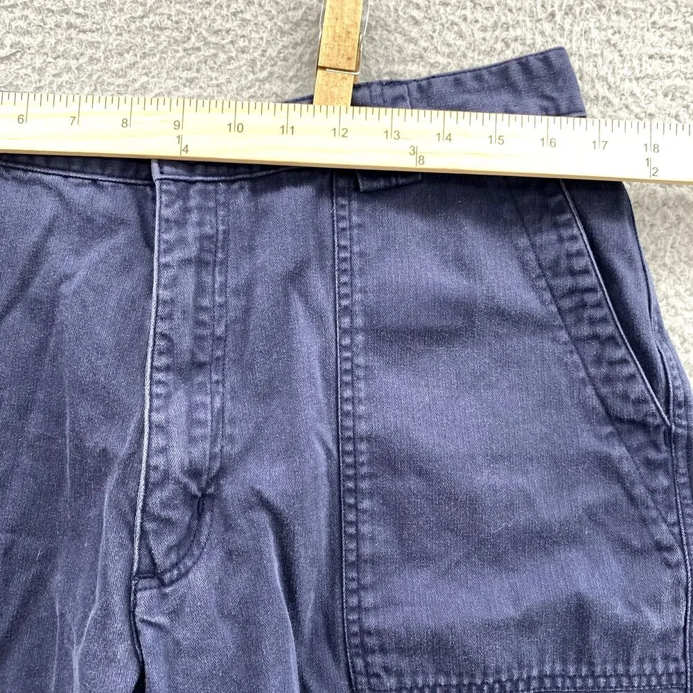 Nike Golf Shorts 32 x 8* Navy Canvas Front Pocket Classic 90's Performance Men's